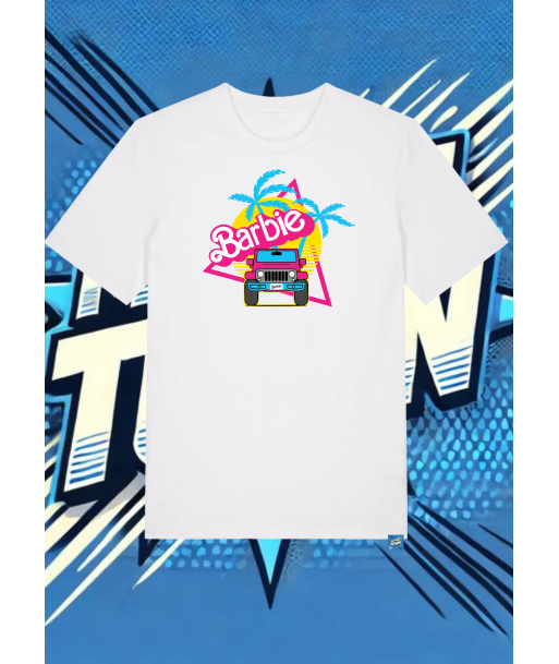 Camiseta Blanca Barbie Jeep Barbie1 | camiseta anime
