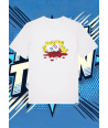 Camiseta Blanca Bob Esponja Sangriento Bob Esponja1 | camiseta anime