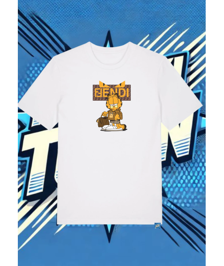 Camiseta Blanca Garfield Garfield1 | camiseta anime