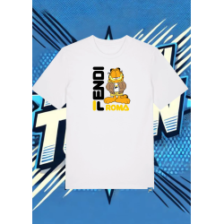 Camiseta Blanca Garfield Roma Garfield1 | camiseta anime