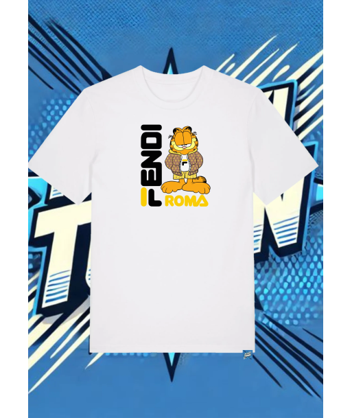 Camiseta Blanca Garfield Roma Garfield1 | camiseta anime