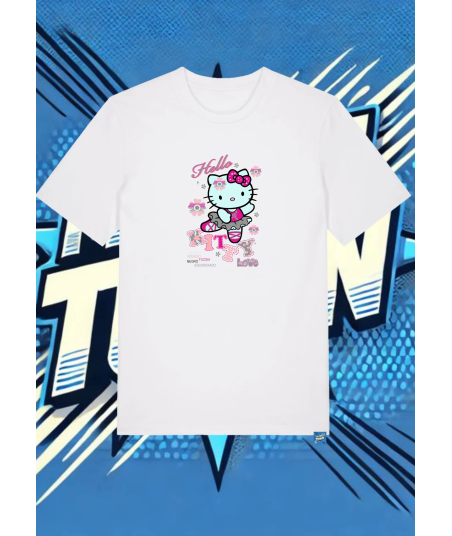 Camiseta Blanca Hello Kitty Love Hello Kitty1 | camiseta anime