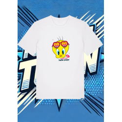 Camiseta Blanca Piolin Hello Papi Piolin1 | camiseta anime