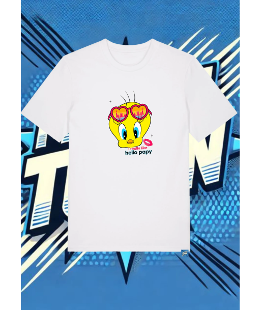 Camiseta Blanca Piolin Hello Papi Piolin1 | camiseta anime