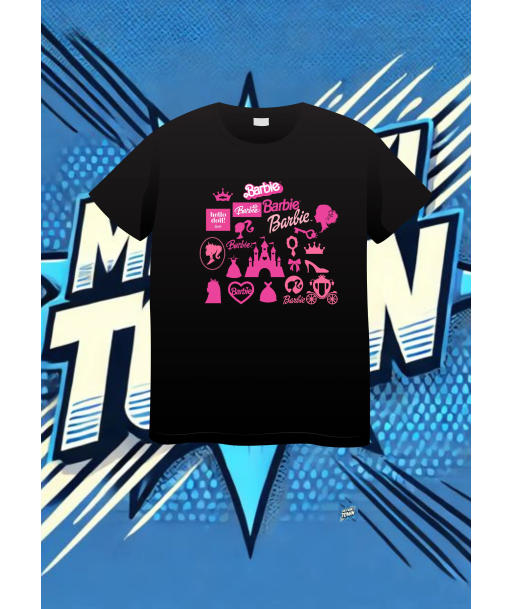Camiseta Negra Barbie Barbie1 | camiseta anime