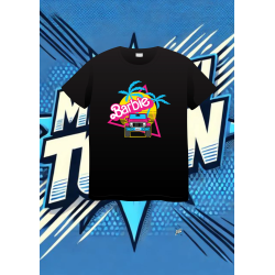 Camiseta Negra Barbie Jeep Barbie1 | camiseta anime
