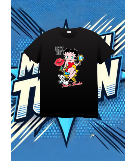 Camiseta Negra Betty Boop Betty Boop1 | camiseta anime