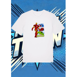 Camiseta Blanca Avengers Marvel Avengers1 | camiseta anime