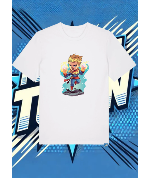 Camiseta Blanca Capitana Marvel Capitana Marvel1 | camiseta anime