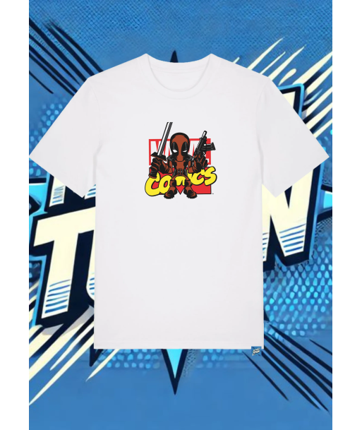 Camiseta Blanca Deadpool Marvel Comic1 | camiseta anime