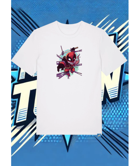 Camiseta Blanca Deadpool Venon Deadpool1 | camiseta anime