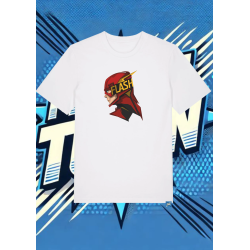 Camiseta Blanca Flash Rostro Flash1 | camiseta anime
