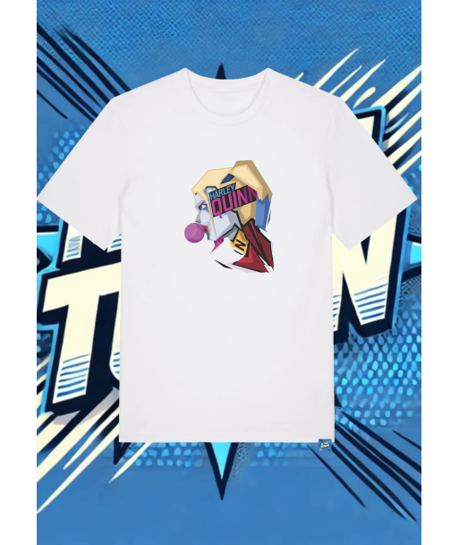 Camiseta Blanca Harley Queen Rostro Harley Queen1 | camiseta anime