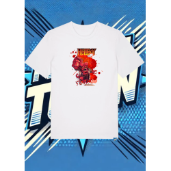 Camiseta Blanca Hellboy Hellboy1 | camiseta anime
