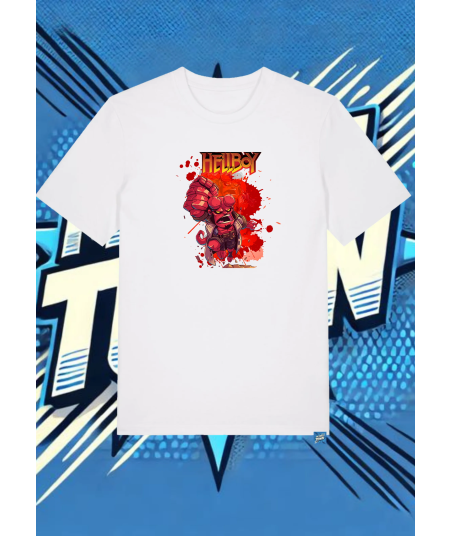 Camiseta Blanca Hellboy Hellboy1 | camiseta anime
