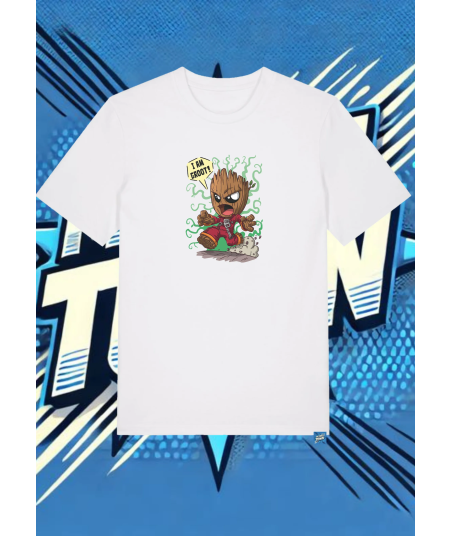 Camiseta Blanca Iam Groot Guardianes Del La Galaxia1 | camiseta anime