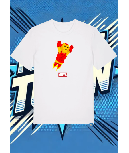 Camiseta Blanca Iron Man Marvel2iron Man1 | camiseta anime