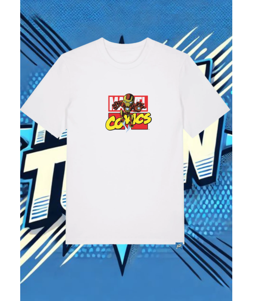 Camiseta Blanca Iron Man Marvel Comic Iron Man1 | camiseta anime