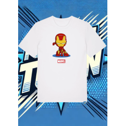 Camiseta Blanca Iron Man Marvel Iron Man1 | camiseta anime
