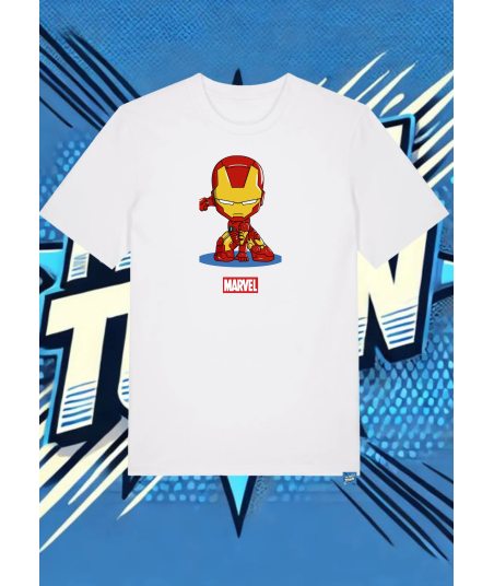 Camiseta Blanca Iron Man Marvel Iron Man1 | camiseta anime