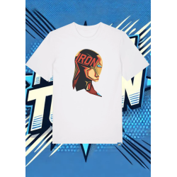 Camiseta Blanca Iron Man Rostro Iron Man1 | camiseta anime
