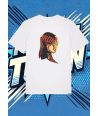 Camiseta Blanca Iron Man Rostro Iron Man1 | camiseta anime