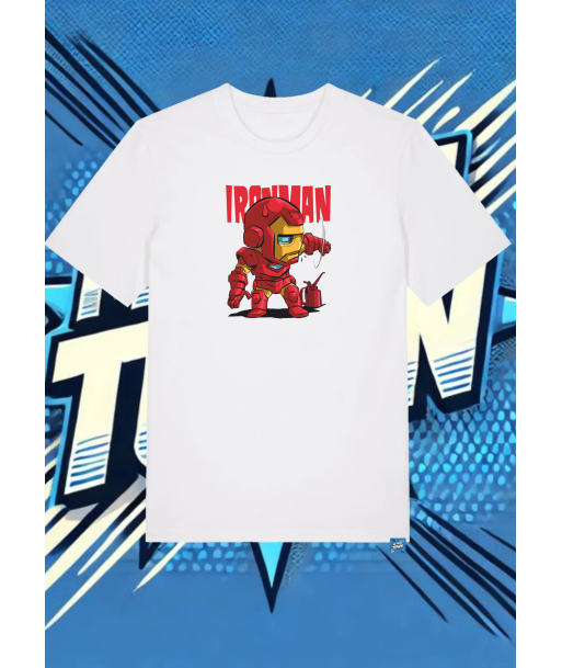Camiseta Blanca Iron Oxidado Man Iron Man1 | camiseta anime