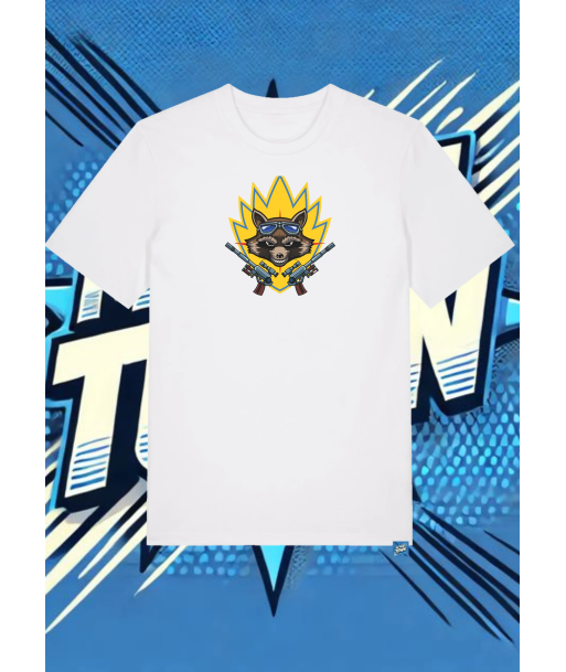 Camiseta Blanca Rocket Guardianes Del La Galaxia1 | camiseta anime