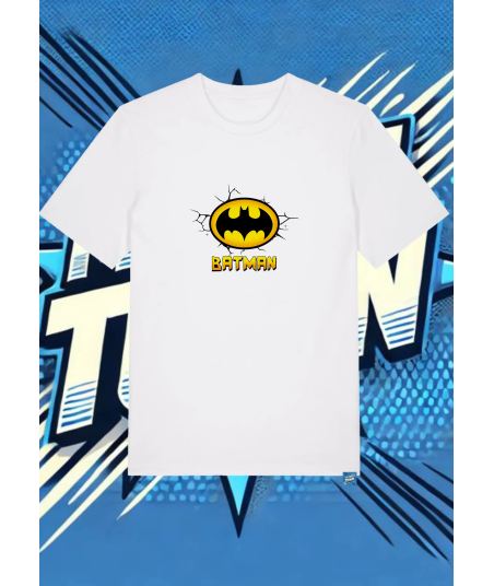Camiseta Blanca Simbolo Batman Batman1 | camiseta anime