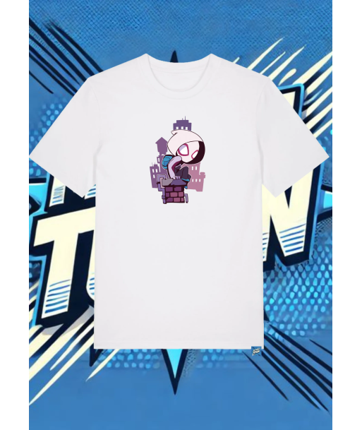 Camiseta Blanca Spider Gwen Spiderman1 | camiseta anime