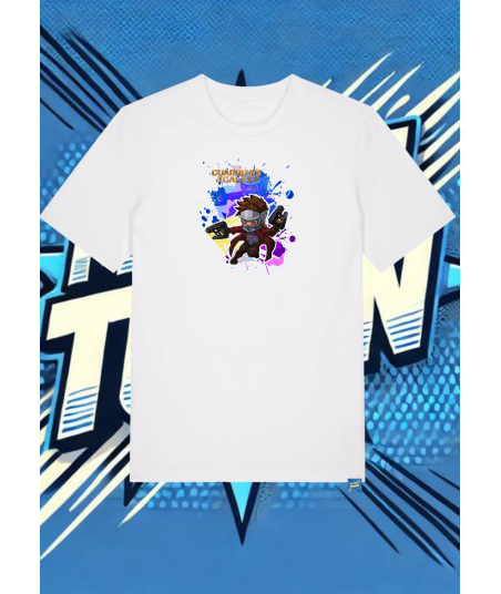 Camiseta Blanca Star Lord Guardianes Del La Galaxia1 | camiseta anime