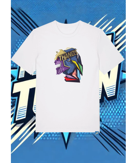 Camiseta Blanca Thanos Rostro Thanos1 | camiseta anime