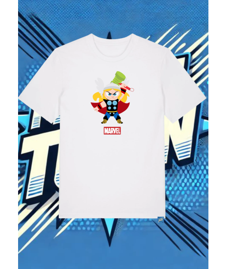 Camiseta Blanca Thor Marvel Thor1 | camiseta anime