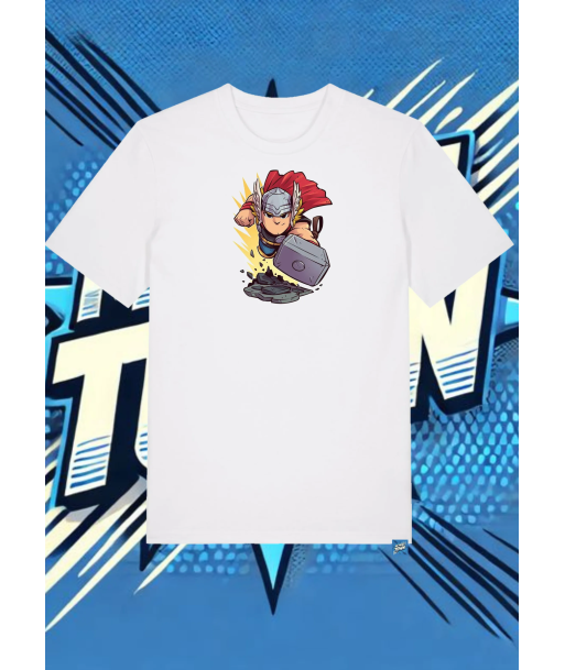 Camiseta Blanca Thor Mjolnir Thor1 | camiseta anime