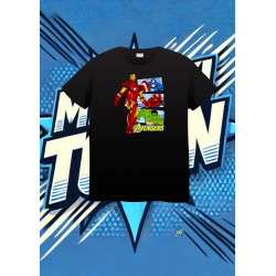 Camiseta Negra Avengers Marvel Avengers1 | camiseta anime