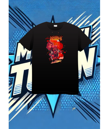 Camiseta Negra Hellboy Hellboy1 | camiseta anime