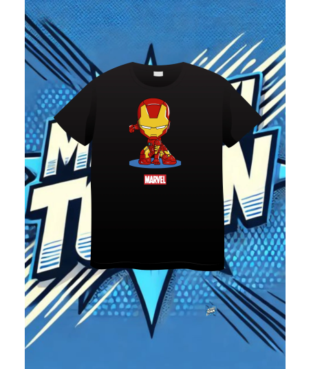 Camiseta Negra Iron Man Marvel Iron Man1 | camiseta anime