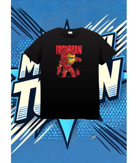 Camiseta Negra Iron Oxidado Man Iron Man1 | camiseta anime