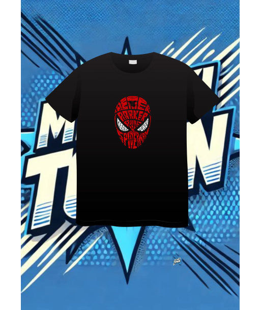 Camiseta Negra Spiderman Parquer Spiderman1 | camiseta anime