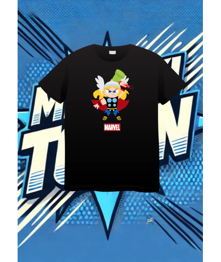 Camiseta Negra Thor Marvel Thor1 | camiseta anime