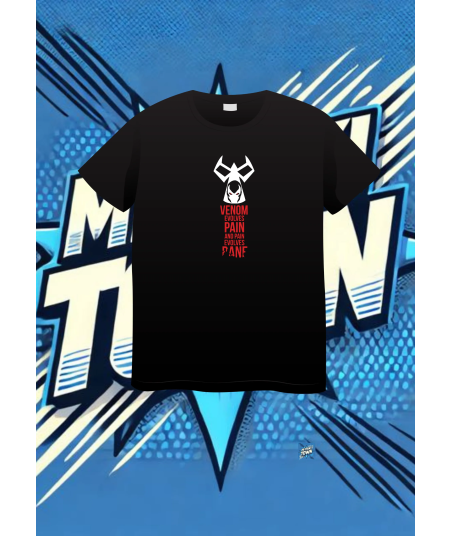 Camiseta Negra Venon Evolves Venon1 | camiseta anime