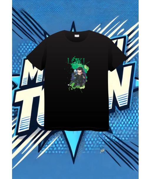 Camiseta Negra Camisetanegra Loki Loki1 | camiseta anime