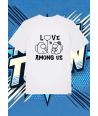 Camiseta Blanca Among Us Amor Impostor | camiseta anime