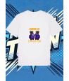 Camiseta Blanca Among Us Azul Impostor | camiseta anime