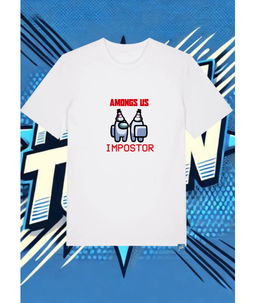 Camiseta Blanca Among Us Impostor | camiseta anime