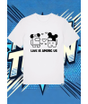 Camiseta Blanca Among Us Mickey Mouse Minnie Mouse Impostor | camiseta