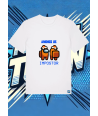 Camiseta Blanca Among Us Naranja Impostor | camiseta anime