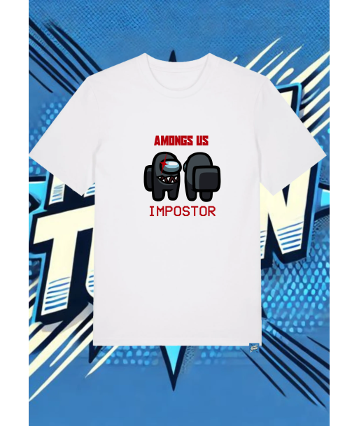Camiseta Blanca Among Us Impostor | camiseta anime