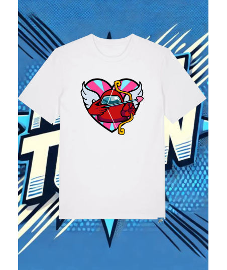 Camiseta Blanca Among Us Rojo Impostor | camiseta anime