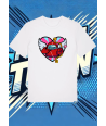 Camiseta Blanca Among Us Rojo Impostor | camiseta anime